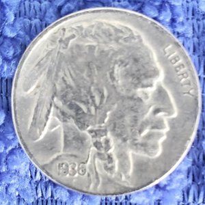 1936 BUFFALO INDIAN HEAD NICKEL 5 CENT